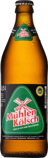 Mühlen Kölsch Brauerei zur Malzmühle Kölsch, 4.8%, 500ml Bottle