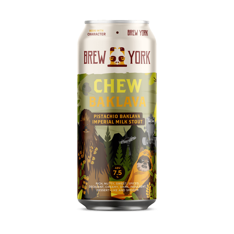 Chewbaklava Brew York Pistachio Baklava Imperial Milk Stout, 7.5%, 440ml Can
