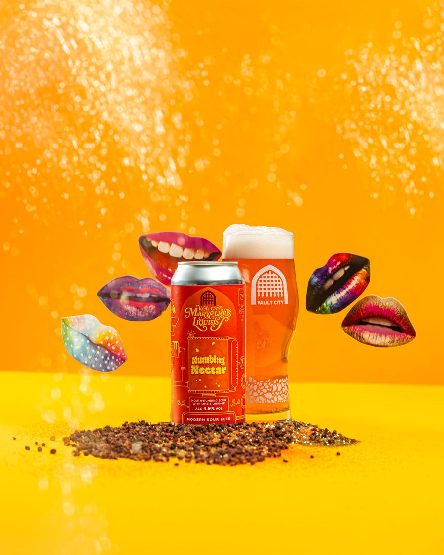 Marvelous Liquids Numbing Nectar Vault City Brewing Mouth Numbing Sour with Lime & Orange 4.9% 440ml can