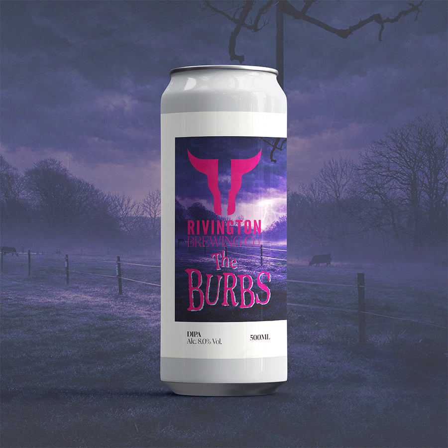The Burbs Rivington Brewing Co DIPA, 8%, 500ml Can