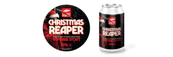 Turning Point Brew Co Christmas Reaper Rum, Bourbon and Cognac Imperial Stout 10% 330ml can