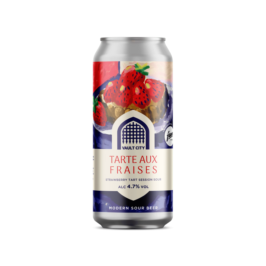 Tarte aux Fraises Vault City X Fauve Strawberry Tart Session Sour, 4.7%, 440ml Can