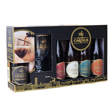 Brouwerij Het Anker Gouden Carolus Gif Set Belgian Ales 8-11.7% 5x 330ml bottles and glass gift set