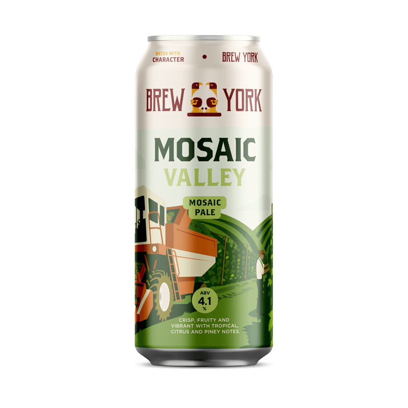 Mosaic Valley Brew York Mosaic Pale, 4.5%, 440ml Can