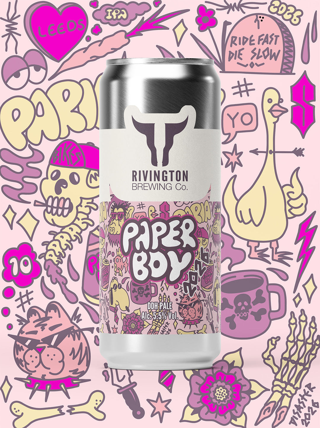Paper Boy Rivington Brewing CoDDH Pale, 4.5%, 500ml Can