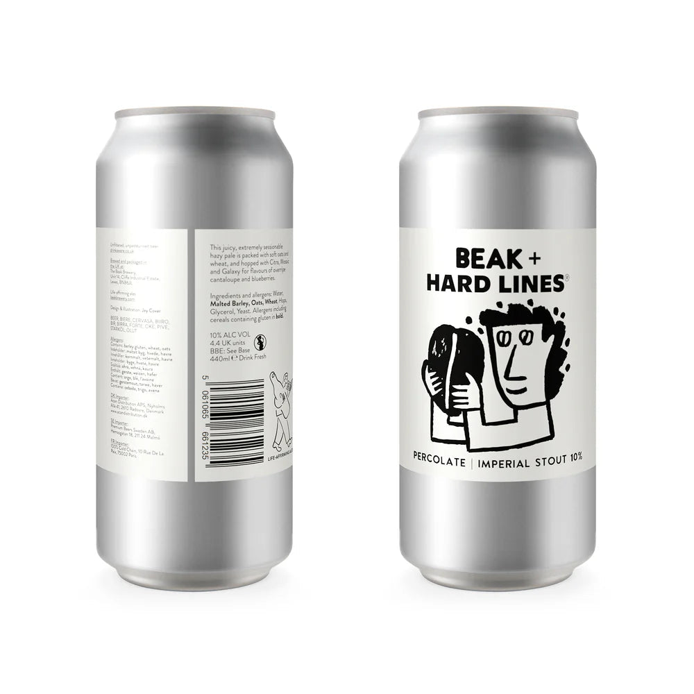 Percolate Beak Brewery Imperial Coffee Stout, 10%, 440ml Can