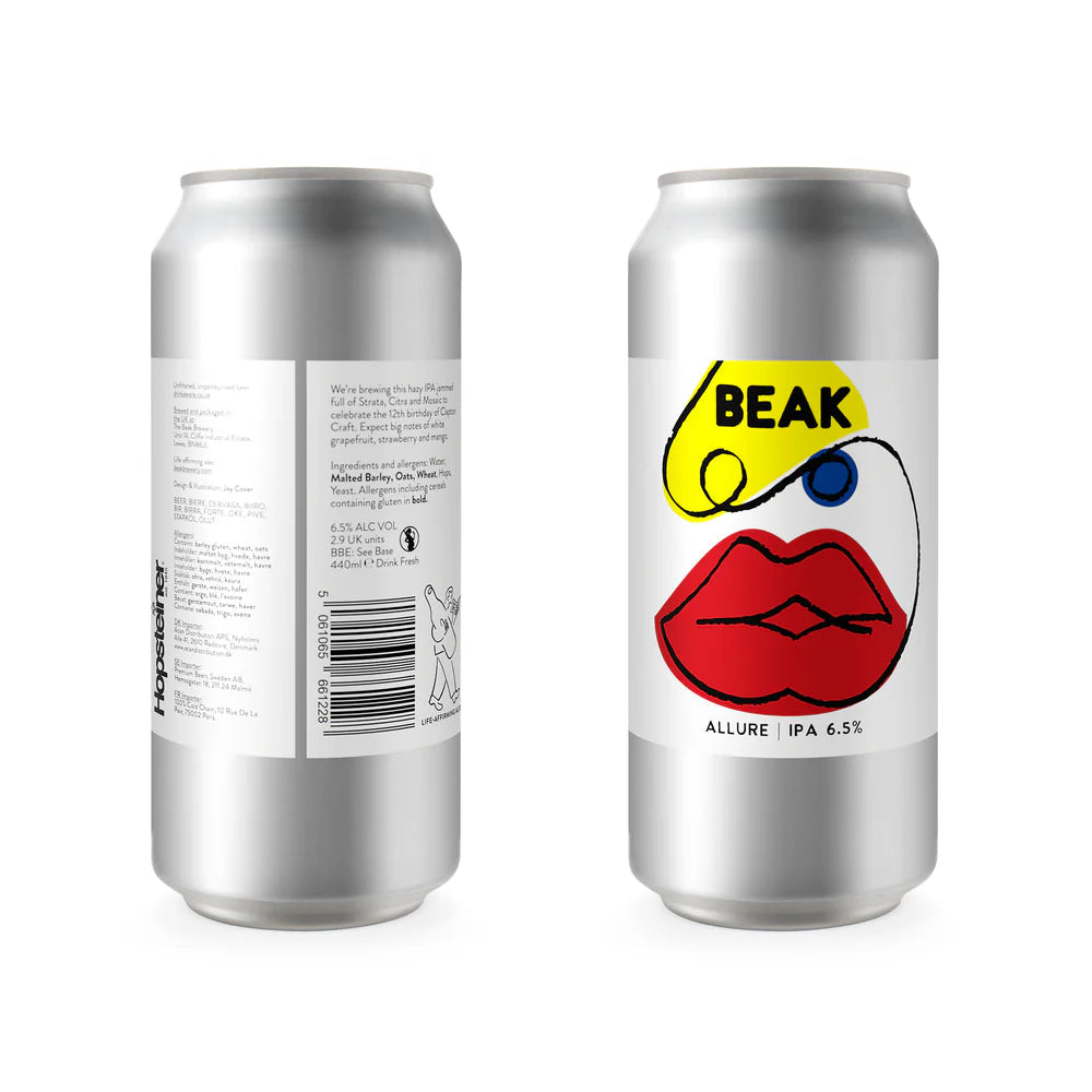 Allure Beak Brewery IPA, 6.5%, 440ml Can