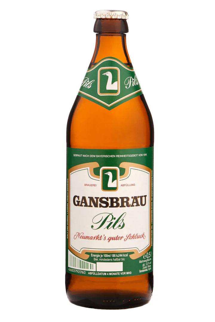 Pils Gansbräu Pilsner, 5%, 500ml Bottle