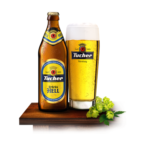 Urbräu Nürnberger Hell Tucher Bräu Helles, 4.9%, 500ml Bottle