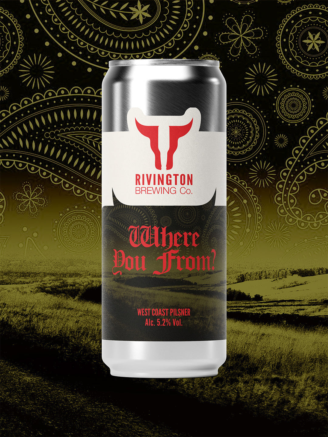 Where You From? Rivington Brewing Co West Coast Pilsner, 5.2%, 500ml Can