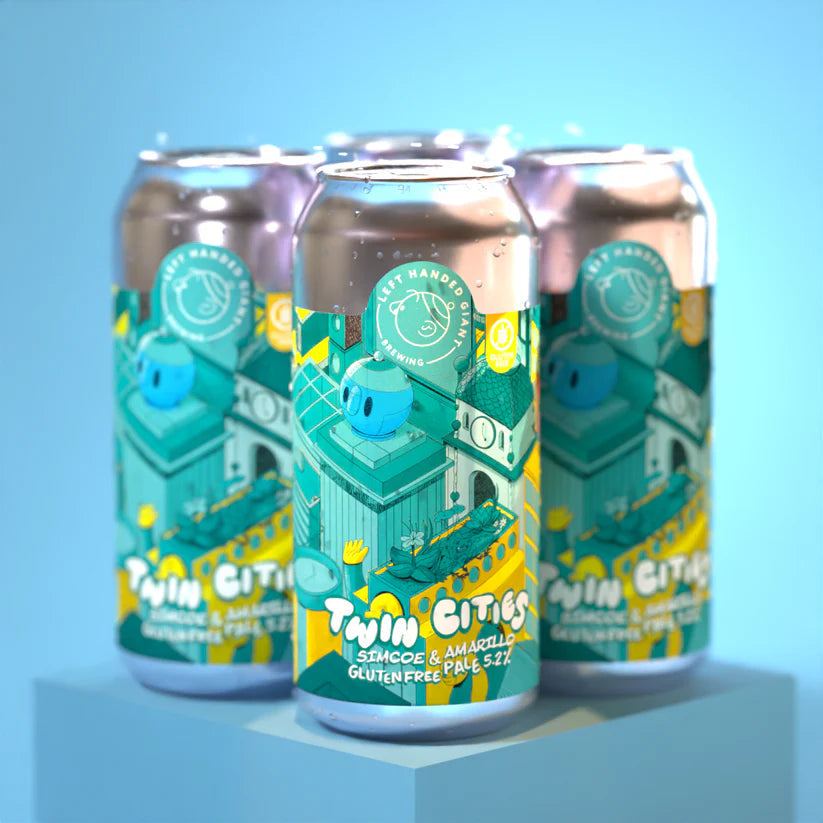Twin Cities: Simcoe & Amarillo
Vendor
Left Handed Giant
Gluten Free Hazy Pale Ale, 5.2%, 440ml Can