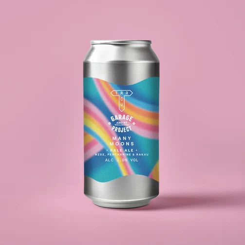 Many Moons Track Brew Co X Garage Project Pale Ale, 3.8%, 440ml Can