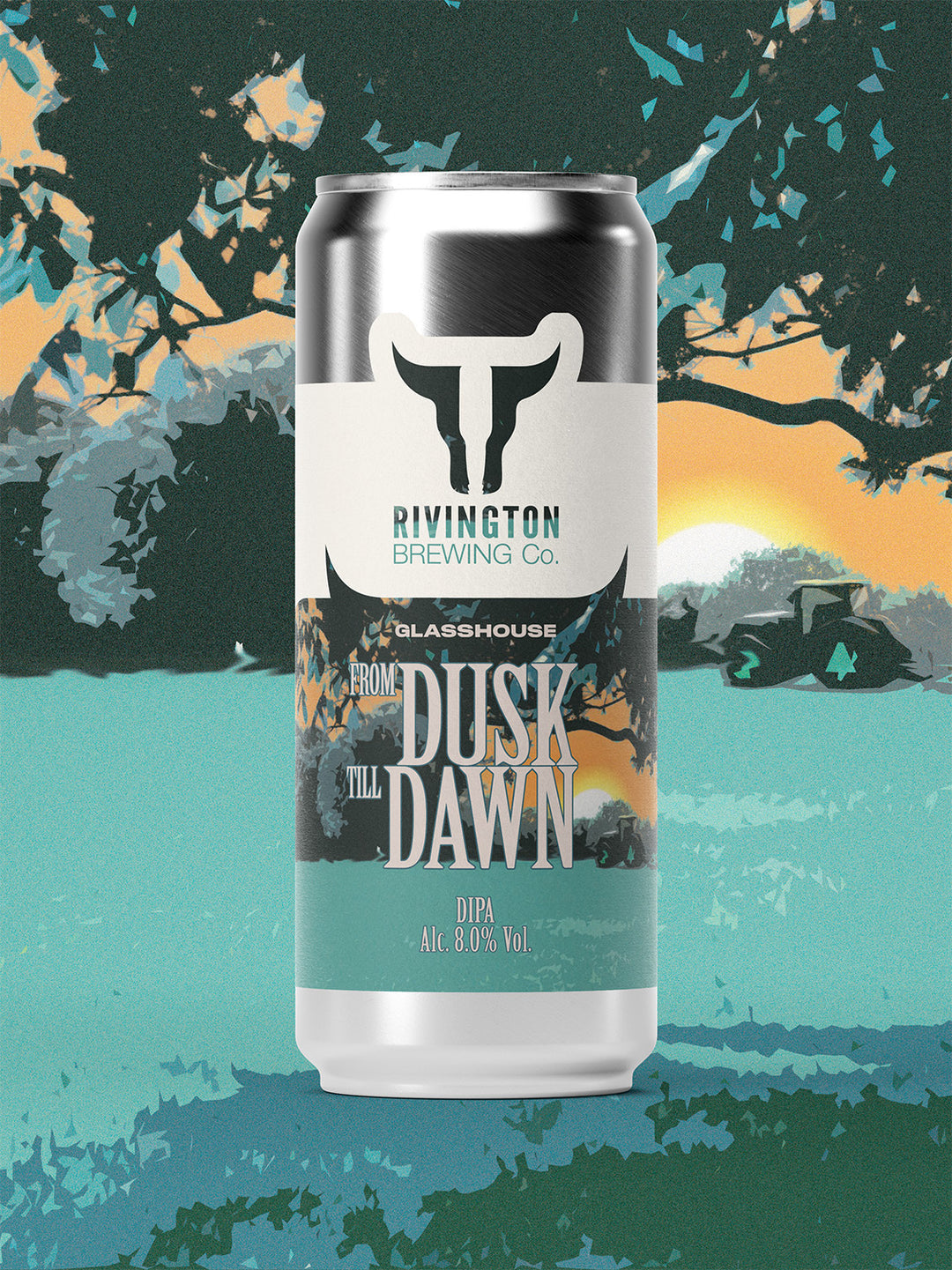 From Dusk Till Dawn Rivington Brewing Co X Glasshouse Beer Co DIPA, 8%, 500ml Can