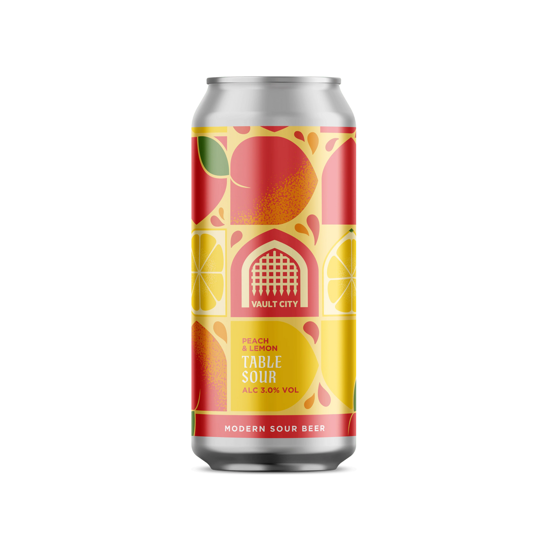 Peach & Lemon Table Sour Vault City Peach & Lemon Table Sour, 3%, 440ml Can