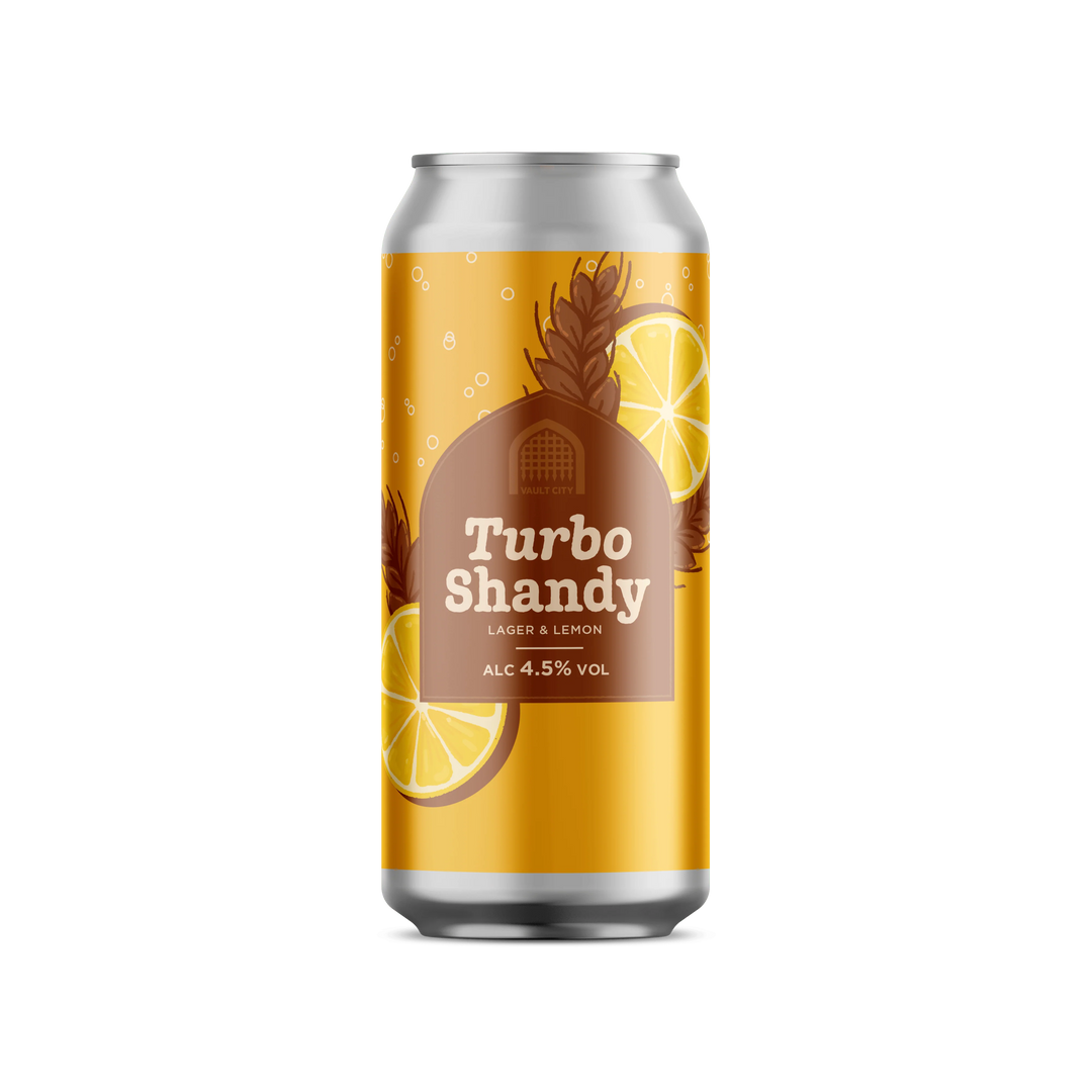 Turbo Shandy Vault City Lager & Lemon Shandy, 4.5%, 440ml Can