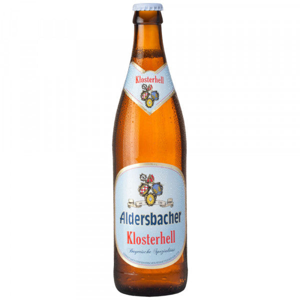 Aldersbacher Kloster Hell Brauerei Aldersbach Helles Lager, 4.9%, 500ml Bottle